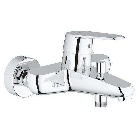 GROHE Eurodisc Cosmopolitan Miscelatore Vasca/Doccia a Parete Cromo con Cartuccia Ceramica 46 mm e Limitatore di Portata