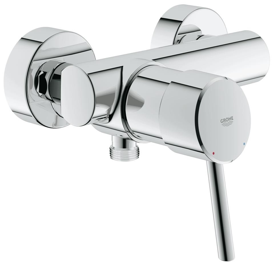 GROHE Concetto Miscelatore Monocomando Doccia Cromo - Modello 32210001 con Cartuccia Ceramica e Superficie Resistente