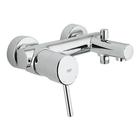 Grohe Concetto Miscelatore Monocomando Vasca-Doccia Cromo 32211001 con Cartuccia Ceramica e Superficie StarLight