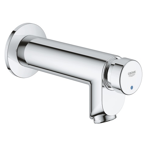 GROHE Euroeco Cosmo T 36266000 Rubinetto per Lavabo con Autochiusura a Tempo, Installazione a Parete, Cromo