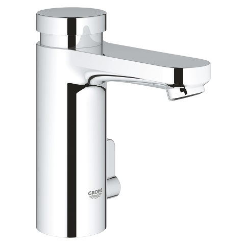 Grohe Eurosmart Cosmopolitan T Miscelatore per Lavabo con Autochiusura a Tempo, Cromo - Tecnologia EcoJoy e Blocco Acqua Calda
