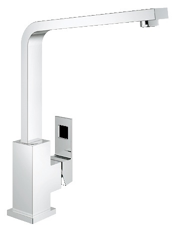 GROHE Eurocube Miscelatore Monocomando per Lavello Cromo con Bocca Alta Orientabile e Cartuccia Ceramica 28 mm