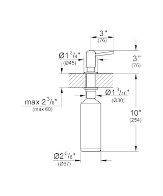 GROHE 40536000 Dispenser Sapone Ad Incasso 0,4 L Cromo Lucido