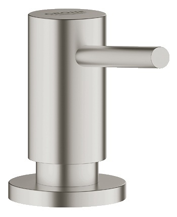 GROHE 40535DC0 Dispenser Sapone ad Incasso in Acciaio Inox Super Steel - Capacità 0,4 Litri