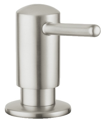 GROHE 40536DC0 Dispenser Sapone Ad Incasso in Acciaio Inox Super Steel - Capacità 0,4 Litri