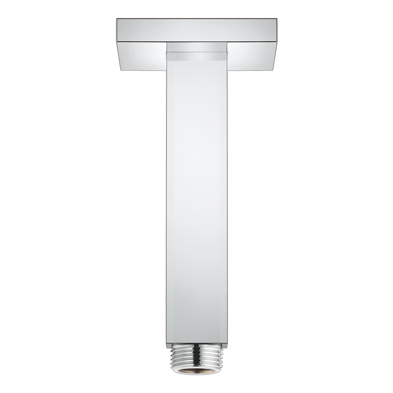 Grohe Rainshower Braccio a Soffitto Squadrato Cromo 154 mm - Facile Installazione e Cromatura Resistente