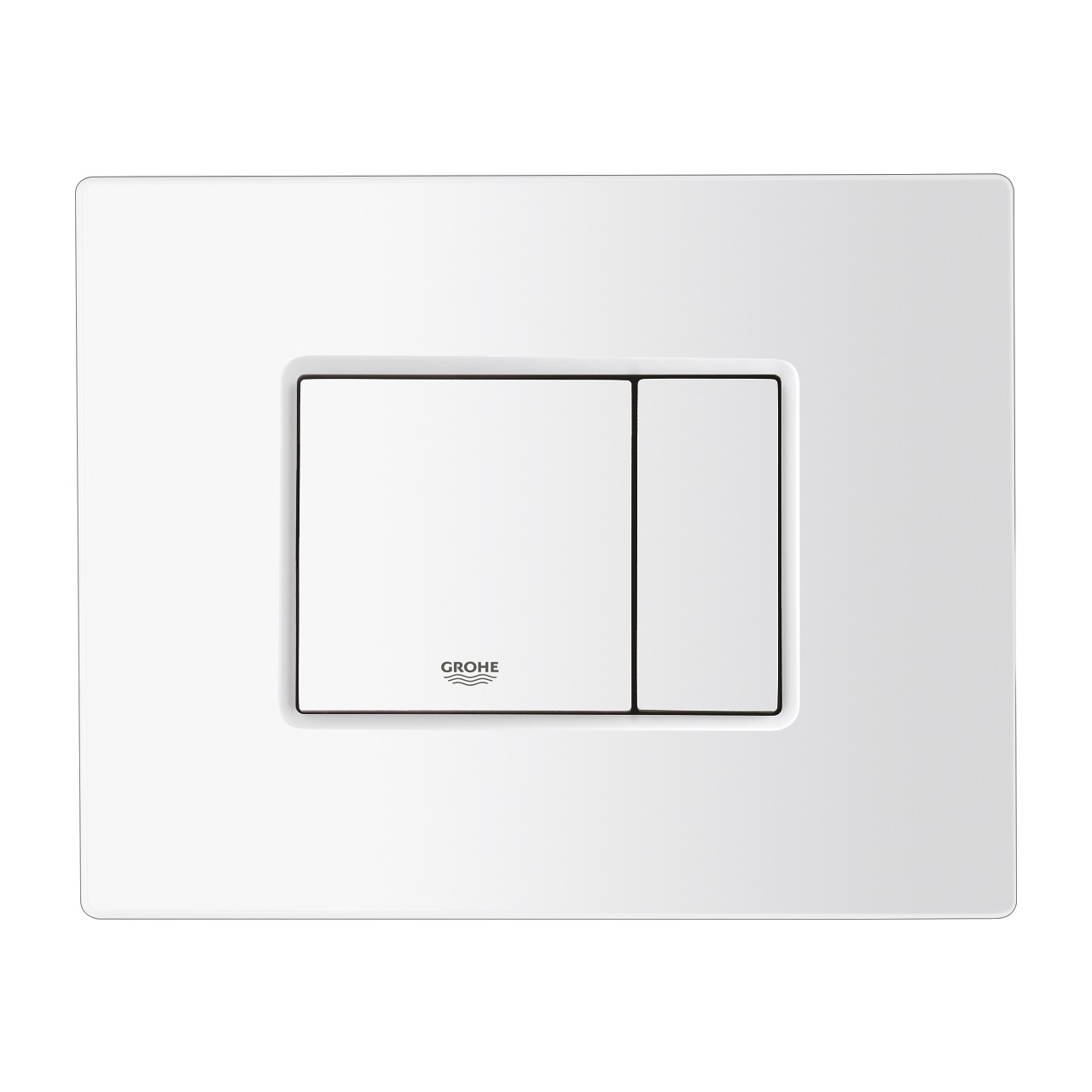 GROHE Even Piastra di Azionamento Bianco 38966SH0 - Risciacquo a 2 Quantità, Azionamento Start/Stop, Installazione Verticale e Orizzontale