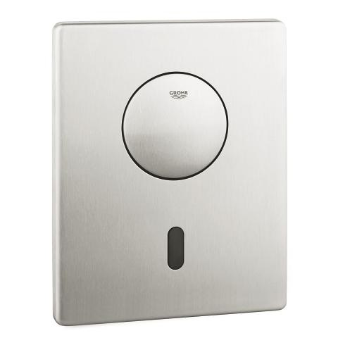 Grohe 37419SD0 Tectron Skate - Piastra di azionamento a infrarossi per WC in Acciaio Inox, 156 x 197 mm, Montaggio ad Incasso