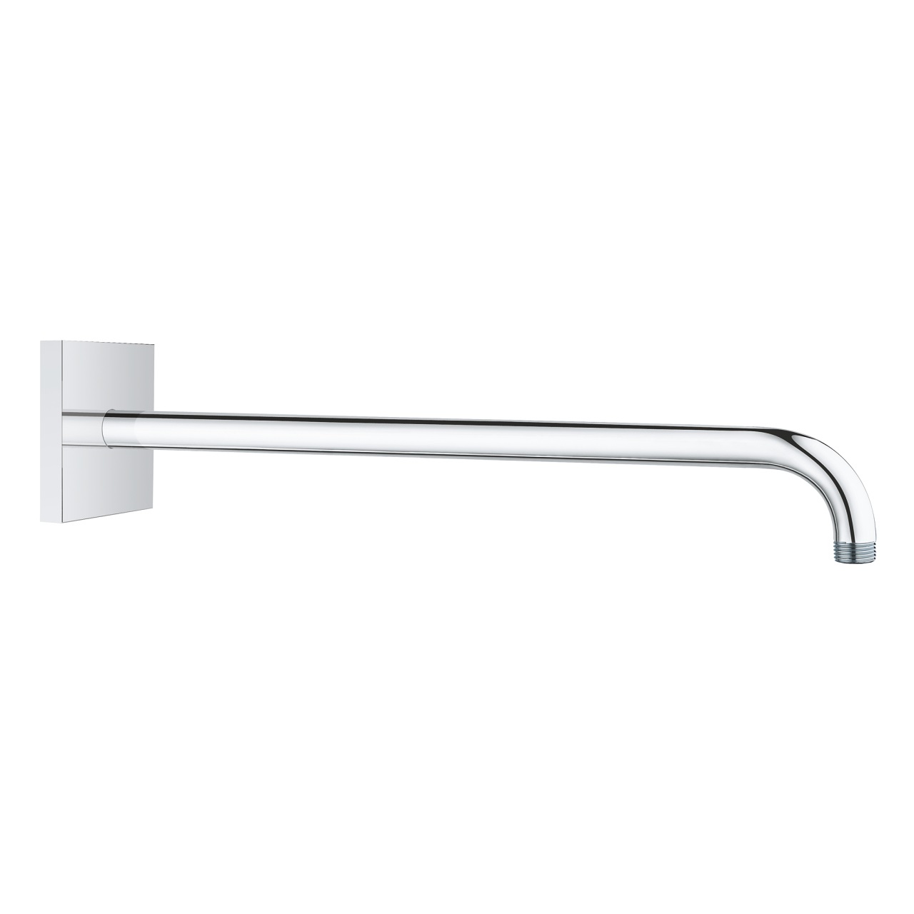 Grohe Rainshower 26145000 Braccio a Parete per Soffione Doccia in Cromo Lucido - Sporgenza 422 mm, con Rosetta Quadrata