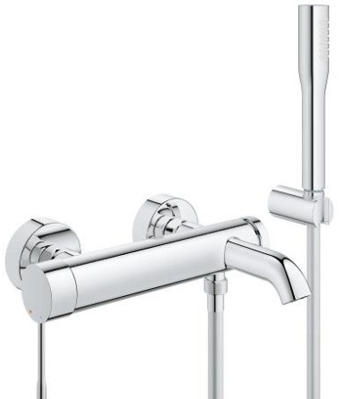 GROHE Essence Miscelatore Monocomando per Vasca-Doccia a Parete, Cromo Lucido, Cod. 33628001