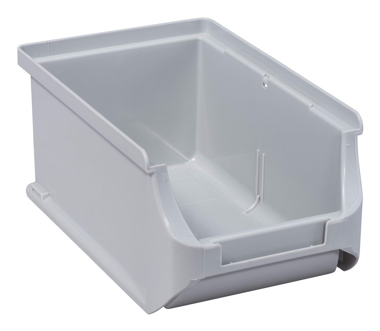 Allit ProfiPlus Scatola Impilabile per Archiviazione Misura 2 - Polipropilene Grigio, Dimensioni 102x160x75 mm e 88x146x66 mm, Portata 3 kg