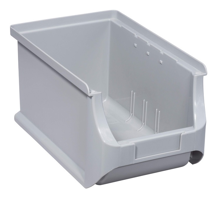 Allit 456223 Cesto Portaoggetti Rettangolare in Polipropilene (PP) Grigio - Dimensioni 235 x 150 x 125 mm