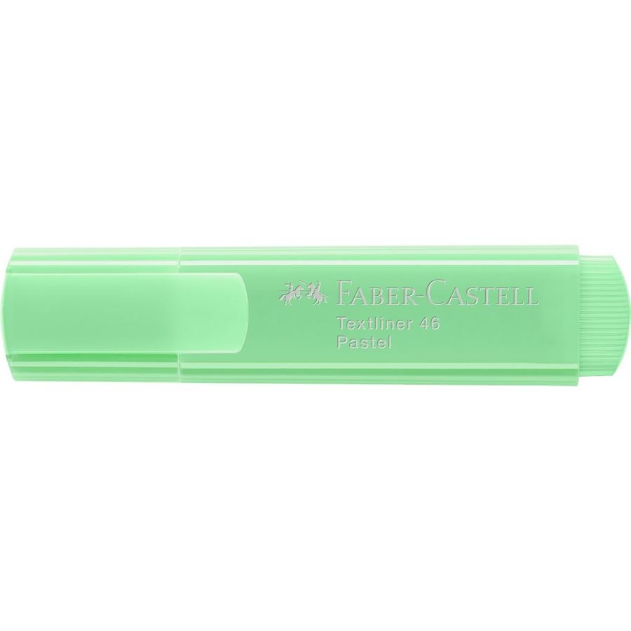 Faber-Castell Textliner 46 Evidenziatore Verde Chiaro - Punta a Scalpello, Inchiostro a Base d'Acqua, 1-5 mm