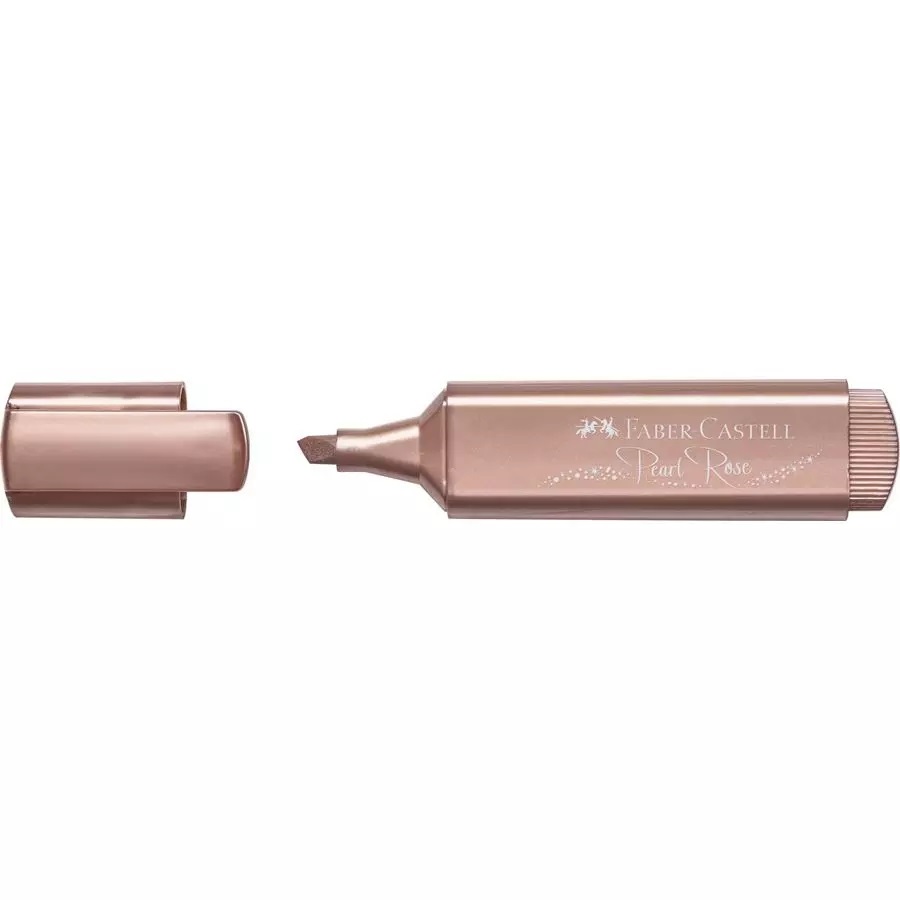 Faber-Castell Textliner 46 Evidenziatore Rosa Metallizzato - Punta A Scalpello 1-2-5 mm