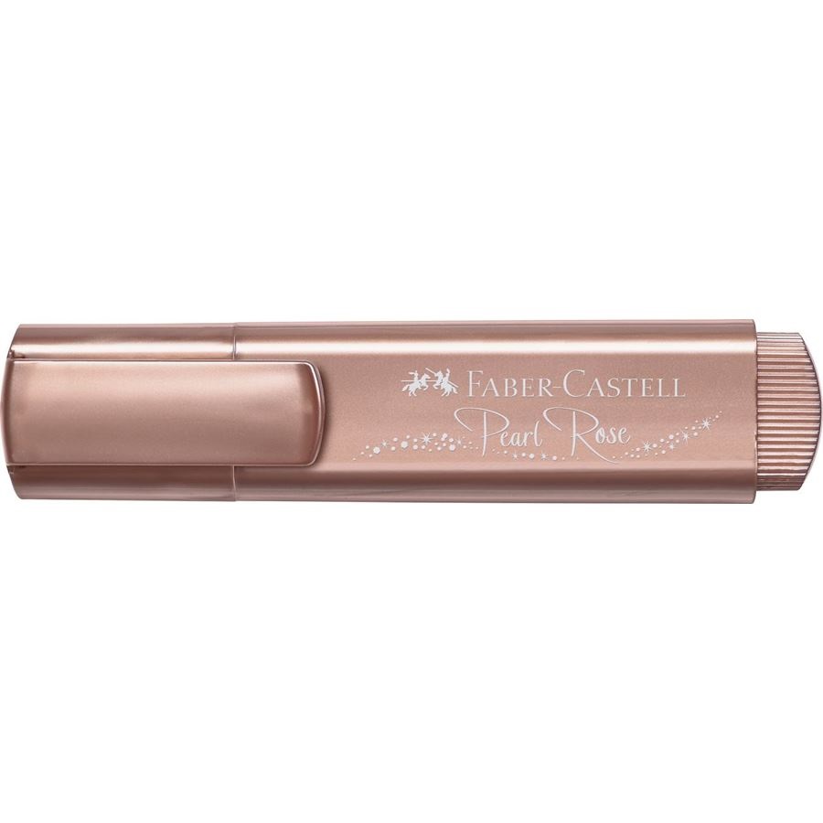 Faber-Castell Textliner 46 Evidenziatore Rosa Metallizzato - Punta A Scalpello 1-2-5 mm