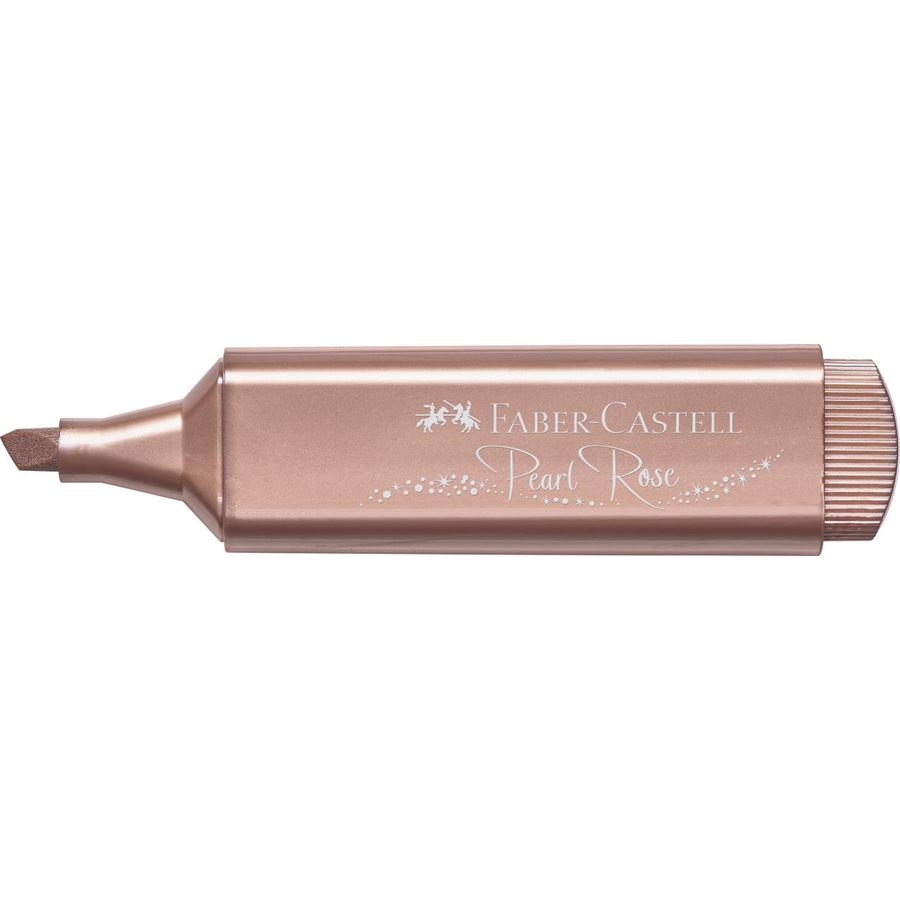 Faber-Castell Textliner 46 Evidenziatore Rosa Metallizzato - Punta A Scalpello 1-2-5 mm