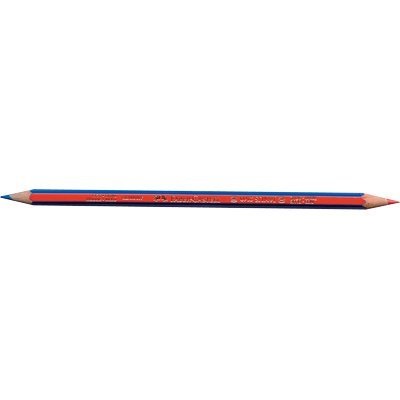Faber-Castell Janus 2160 Matita Bicolore Esagonale 12 Pezzi Rosso e Blu - Alta Qualità con Vernice a Base d'Acqua
