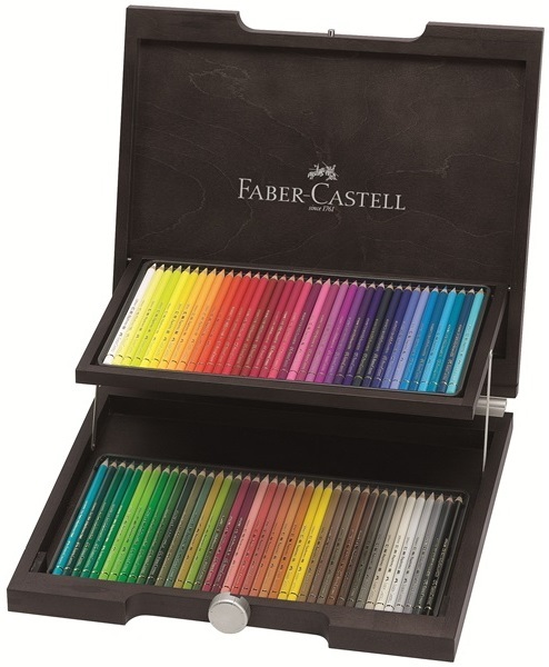 Faber-Castell 110072 Matite Colorate Polychromos - Set di 72 Matite Professionali in Astuccio di Legno con Mina da 3,8 mm e Pigmenti Senza Acidi