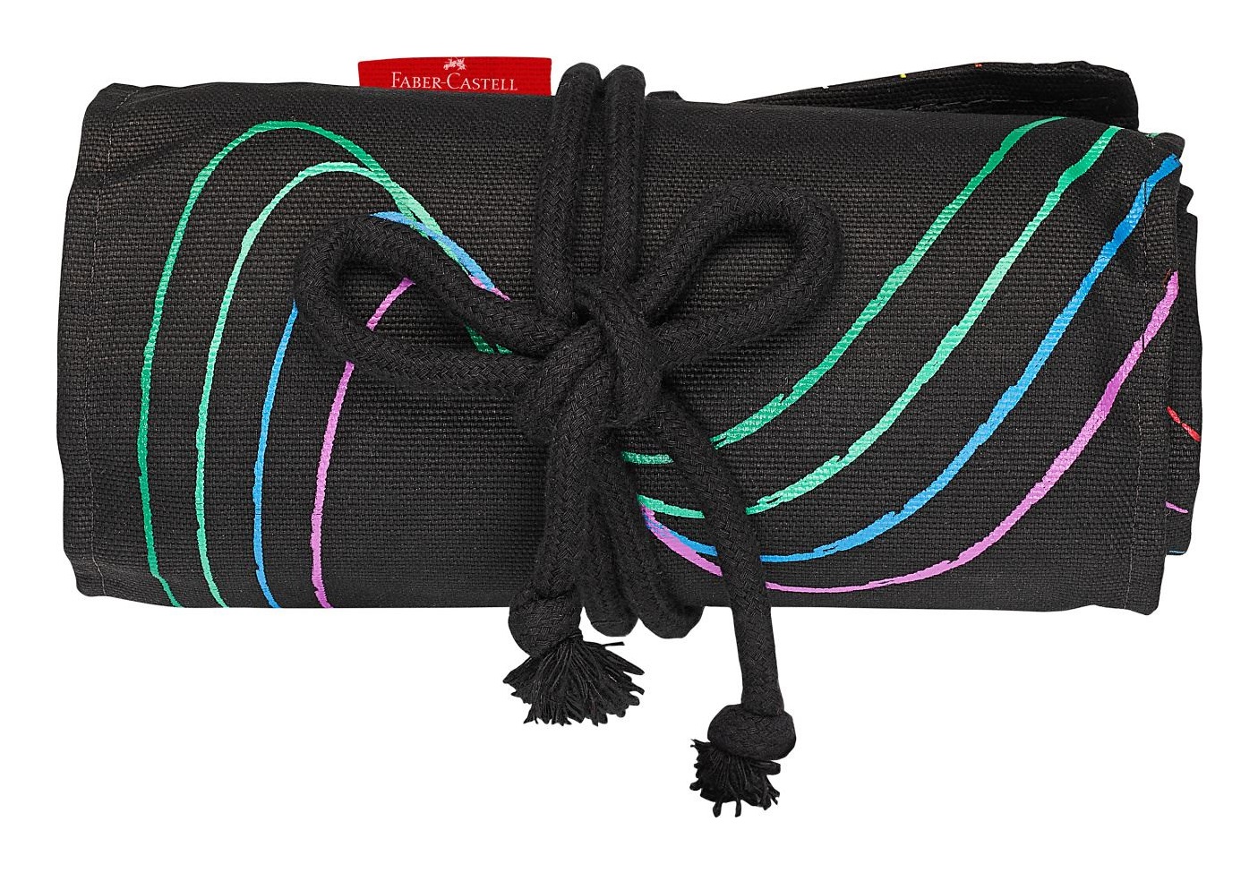 Faber-Castell 116418 Set di Matite Colorate Black Edition - 72 Pz con Colori Metallizzati e Neon, Refill SuperSoft