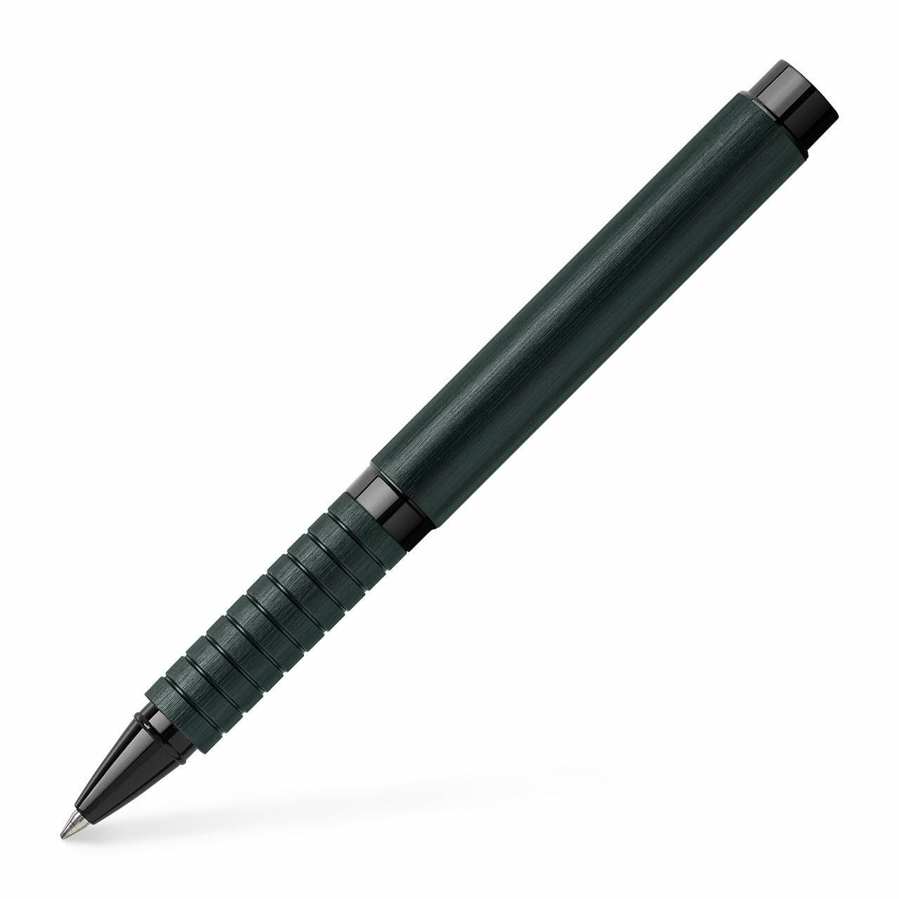 Faber-Castell Penna Roller Essentio - Fusto Nero in Alluminio Anodizzato, Refill Nero ad Asciugatura Rapida, Ergonomica, 1 pz