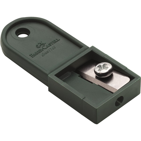 Faber-Castell TK 5041 Temperamatite Manuale Verde Scuro per Matite con Mine di Diametro 2mm