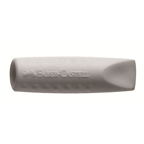 Faber-Castell 187000 Gommini Salvapunta Grip 2001 Grigio - Confezione da 2, in Vinile Senza PVC