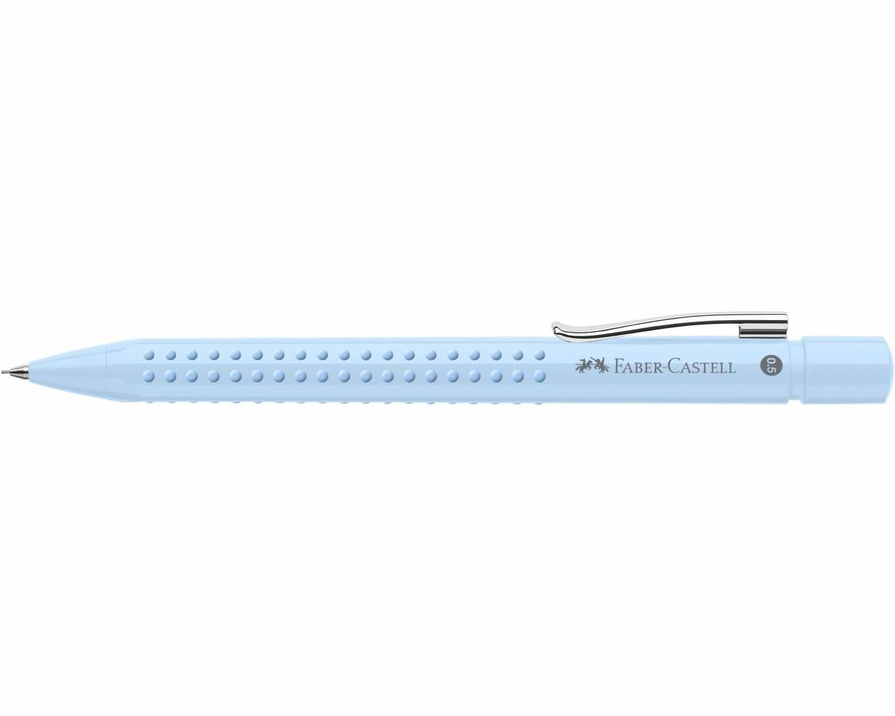 Faber-Castell Portamine Grip 2010 - Mina 0,5 mm - Fusto Sky Blue - Ergonomico con Gomma Cancellare