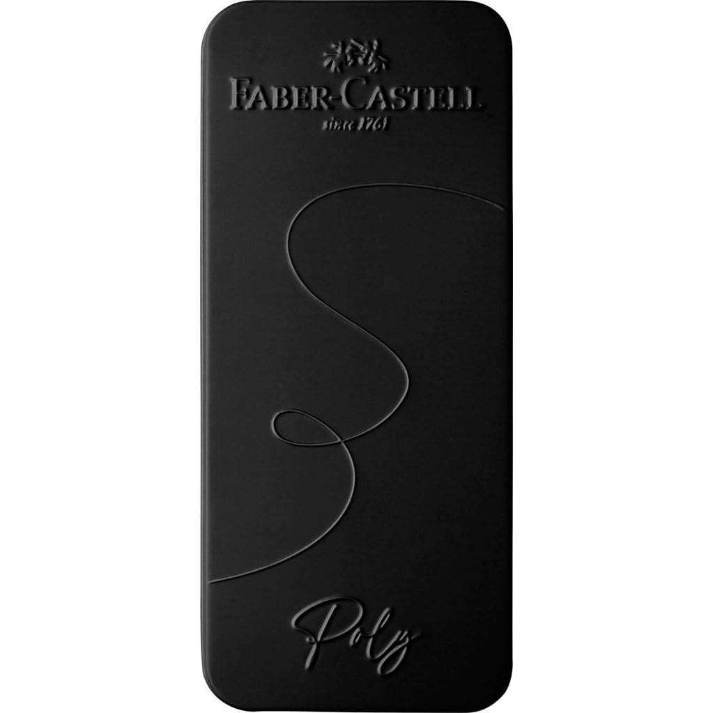 Faber-Castell Set di Scrittura Poly Pen e Penna a Sfera 0,7 mm Fusto Nero - Ergonomico e Ideale per Appunti