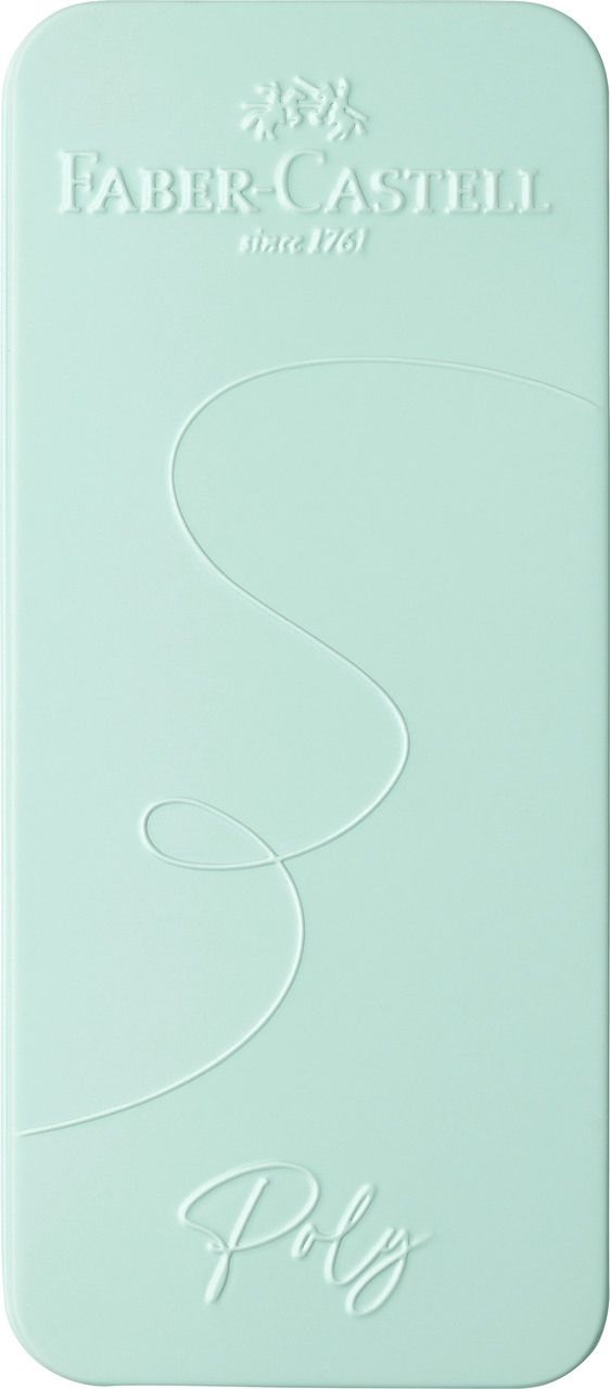 Faber-Castell Set da Scrittura Poly Pen con Penna Stilografica e Biro, Punta 0,7mm, Fusto Caribic Blue