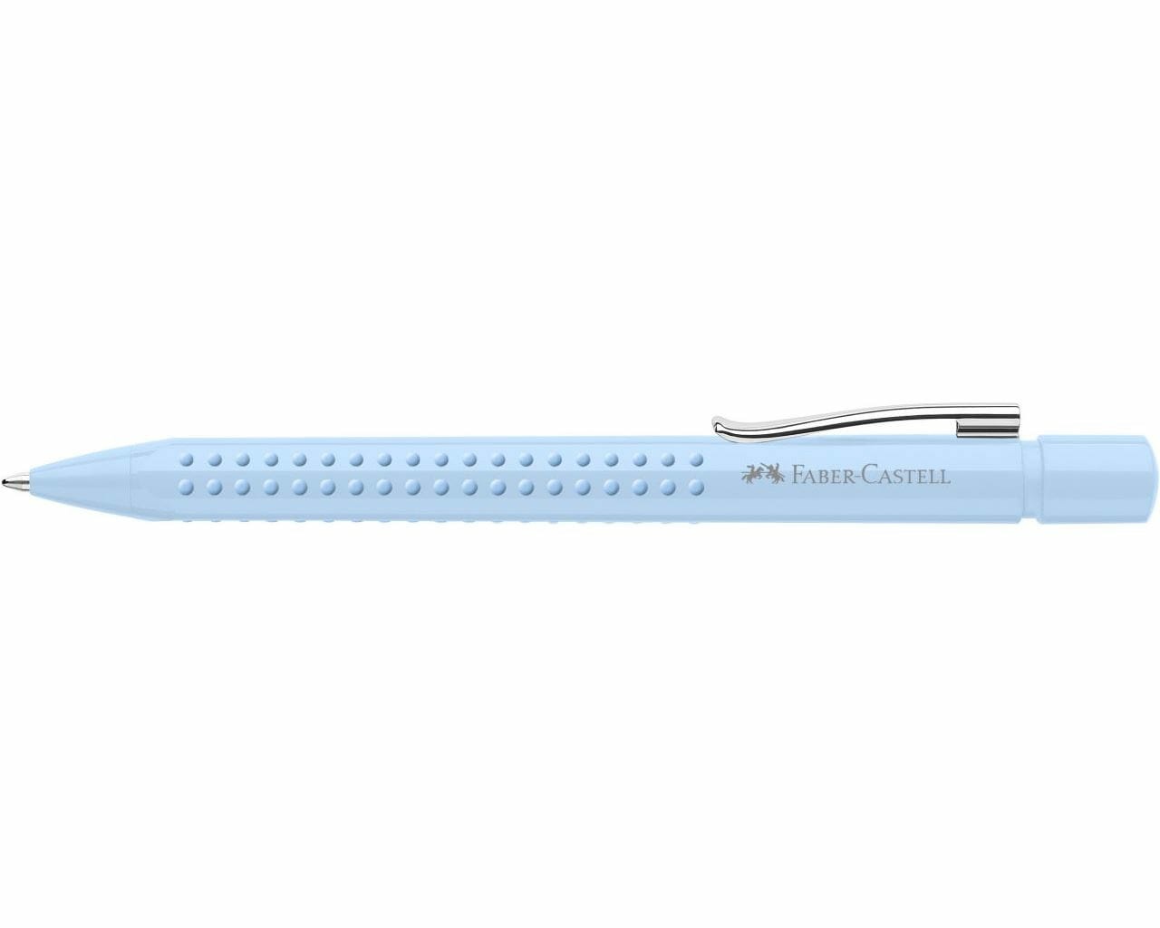 Faber-Castell Grip 2010 Penna a sfera Blu Cielo con Mina XB Sostituibile, Ergonomica e Indelebile - 1 pz