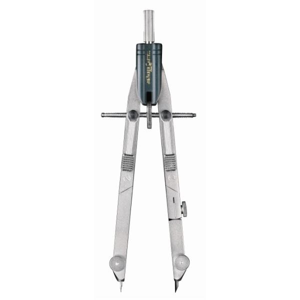 Faber-Castell Compasso Balaustrone Tech - Aste Snodabili, Prolunga Fissa, Regolazione a Pressione, Diametro Max Cerchio 570 mm