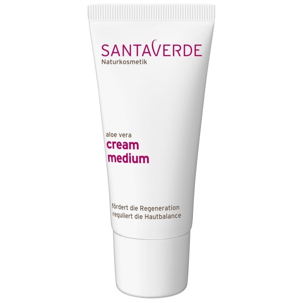 Santaverde Crema da giorno Viso Medium 30 ml - Idratante con Aloe Vera e Acido Ialuronico