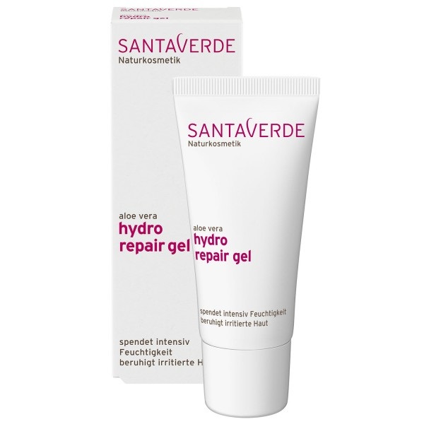 Santaverde Gel Idro Riparatore all'Aloe Vera 30 ml - Siero Viso Idratante per Pelle Mista e Secca