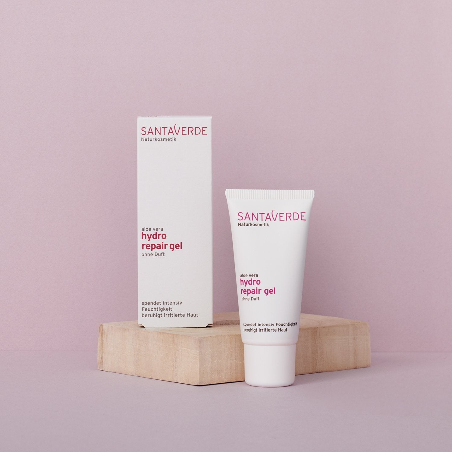 Santaverde ALOE VERA HYDRO REPAIR Gel senza Fragranza 30 ml - Gel idratante per viso, ideale per pelle sensibile, mista o grassa