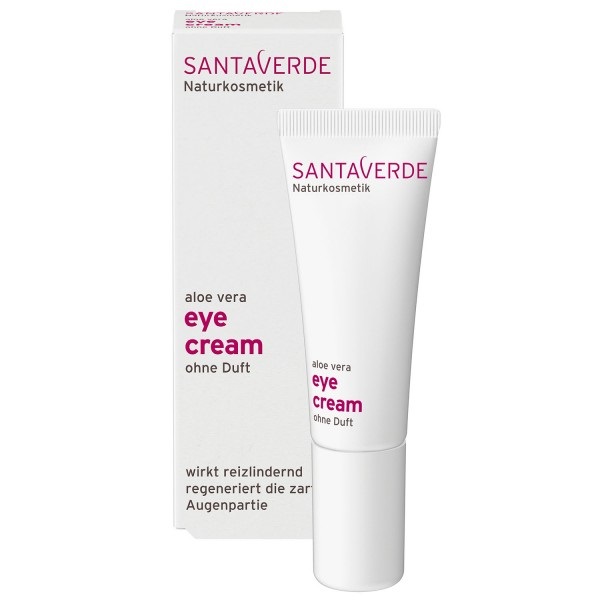 Santaverde Crema per Contorno Occhi Aloe Vera 10 ml - Idratante e Lenitiva, Senza Profumazione