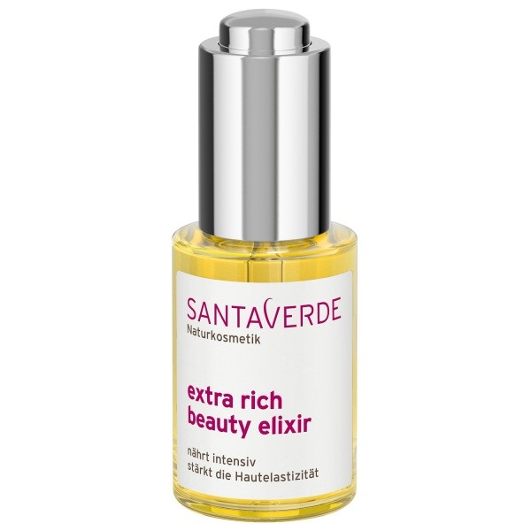 Santaverde Elisir di Bellezza Extra Ricco - Olio per il Viso Nutriente e Rigenerante con Aloe Vera e Oli Naturali