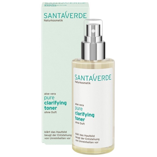 Santaverde Tonico Chiarificatore Viso 100 ml - Idratante e Lenitivo con Aloe Vera e Timo