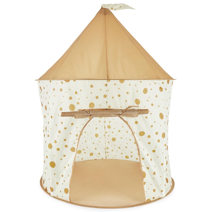 Bieco Tenda da Gioco Pop-up Dots per Bambini - Capanna Interna in Tessuto Atossico con Porta Avvolgibile e Finestre