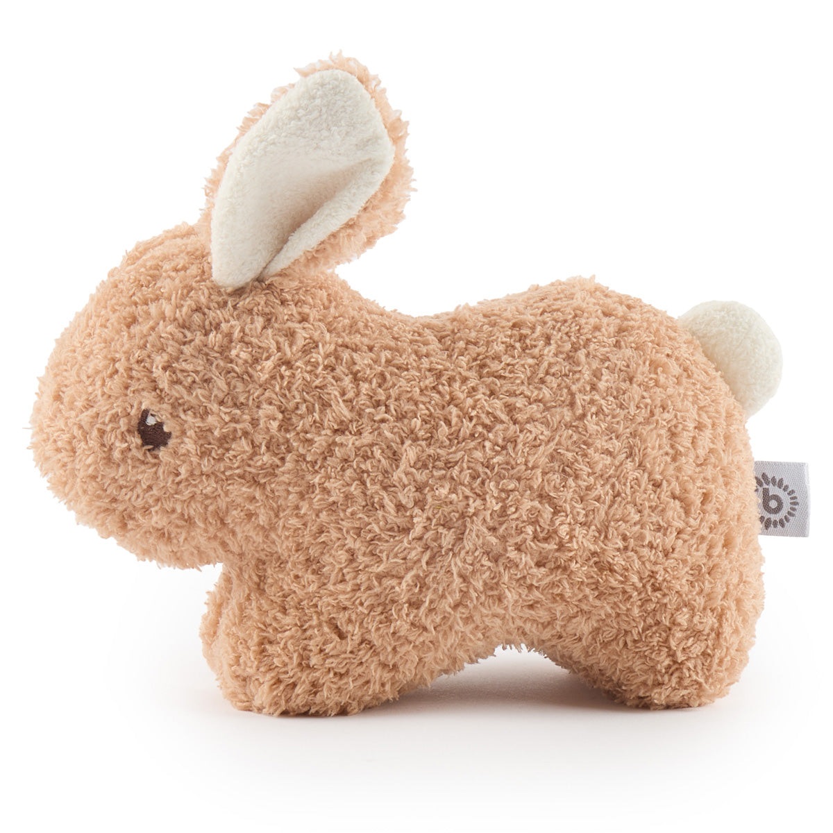 Bieco Peluche Coniglio Morbido in Bouclé con Carota Squittente - 20 cm, Giocattolo per Bambini