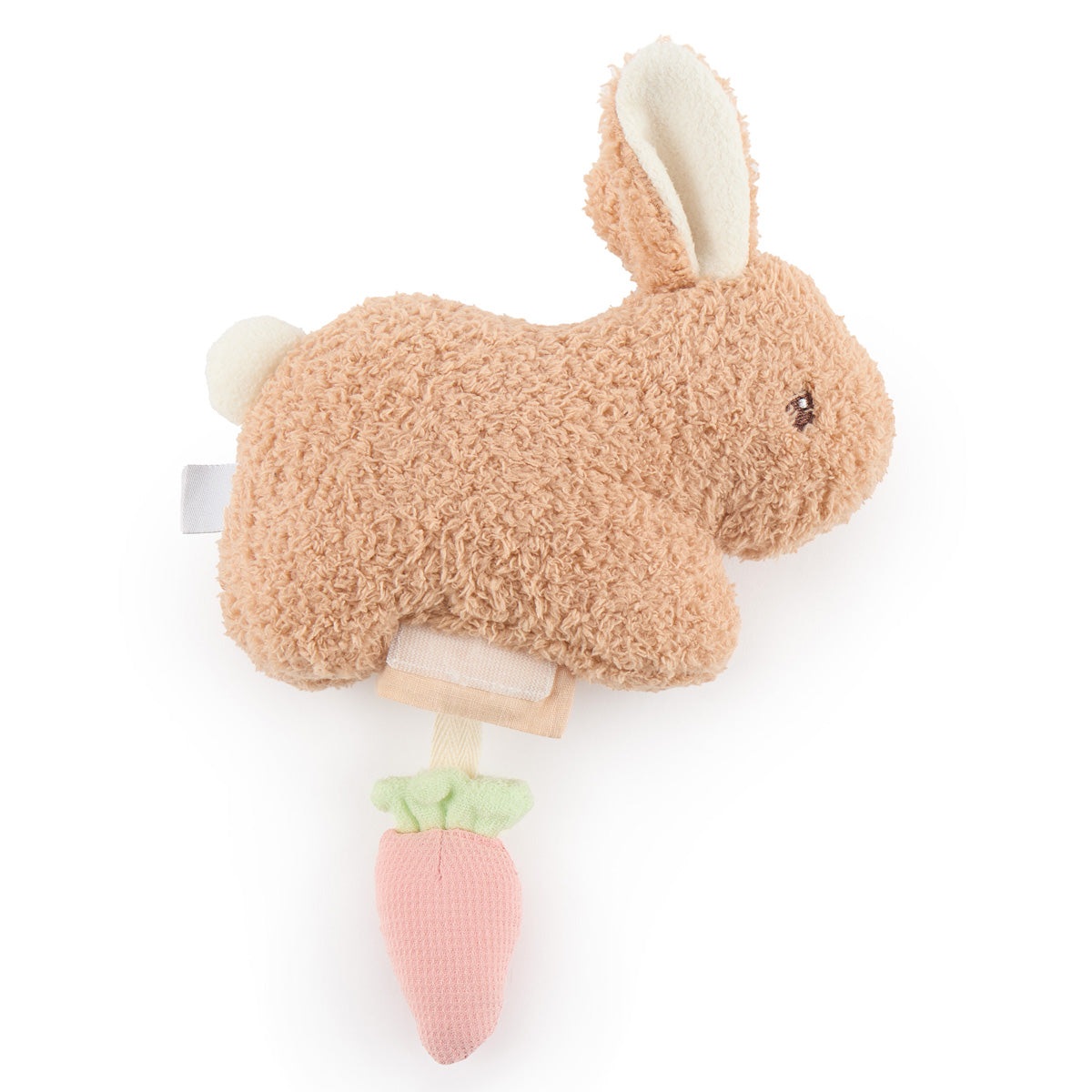 Bieco Peluche Coniglio Morbido in Bouclé con Carota Squittente - 20 cm, Giocattolo per Bambini