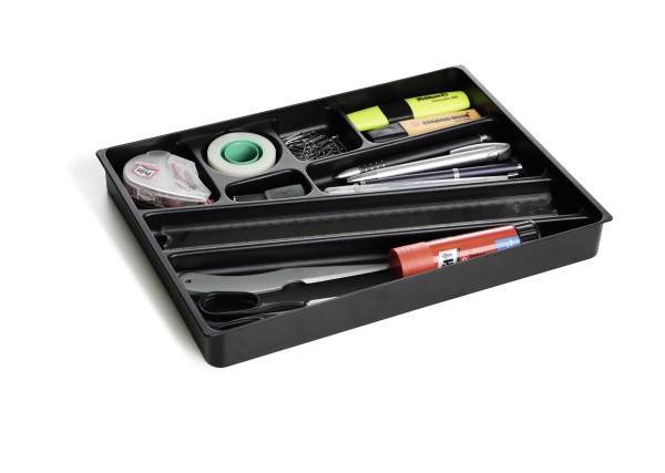 Durable Portaoggetti IDEALBOX Antracite 24x34x3,6 cm con 8 Compartimenti - Design Ecosostenibile