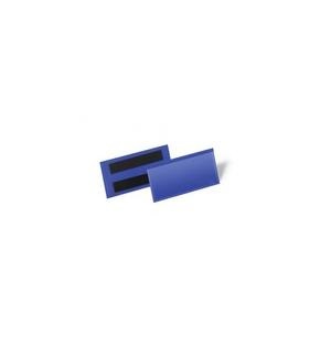 Durable Tasche per Identificazione Magnetiche Blu - 150 x 67 mm, Confezione da 50 Pezzi