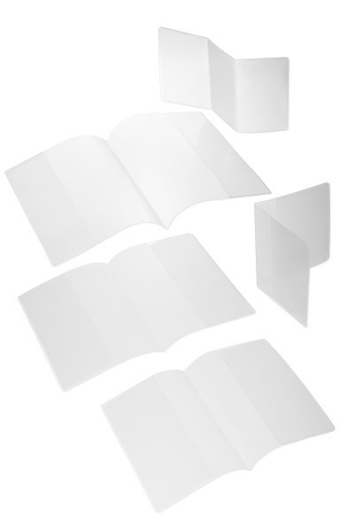Durable 214119 - Libretti portadocumenti A5 trasparenti, confezione da 10 pezzi con protezione antistrappo