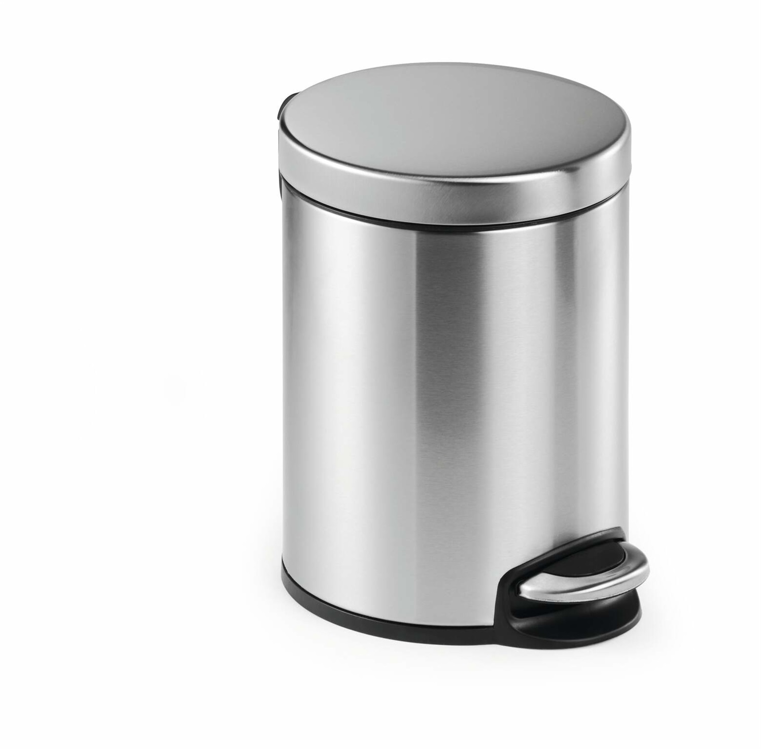 Durable Cestino a Pedale Cilindrico in Acciaio Inossidabile 5L - Design Elegante e Funzionale per Casa e Ufficio