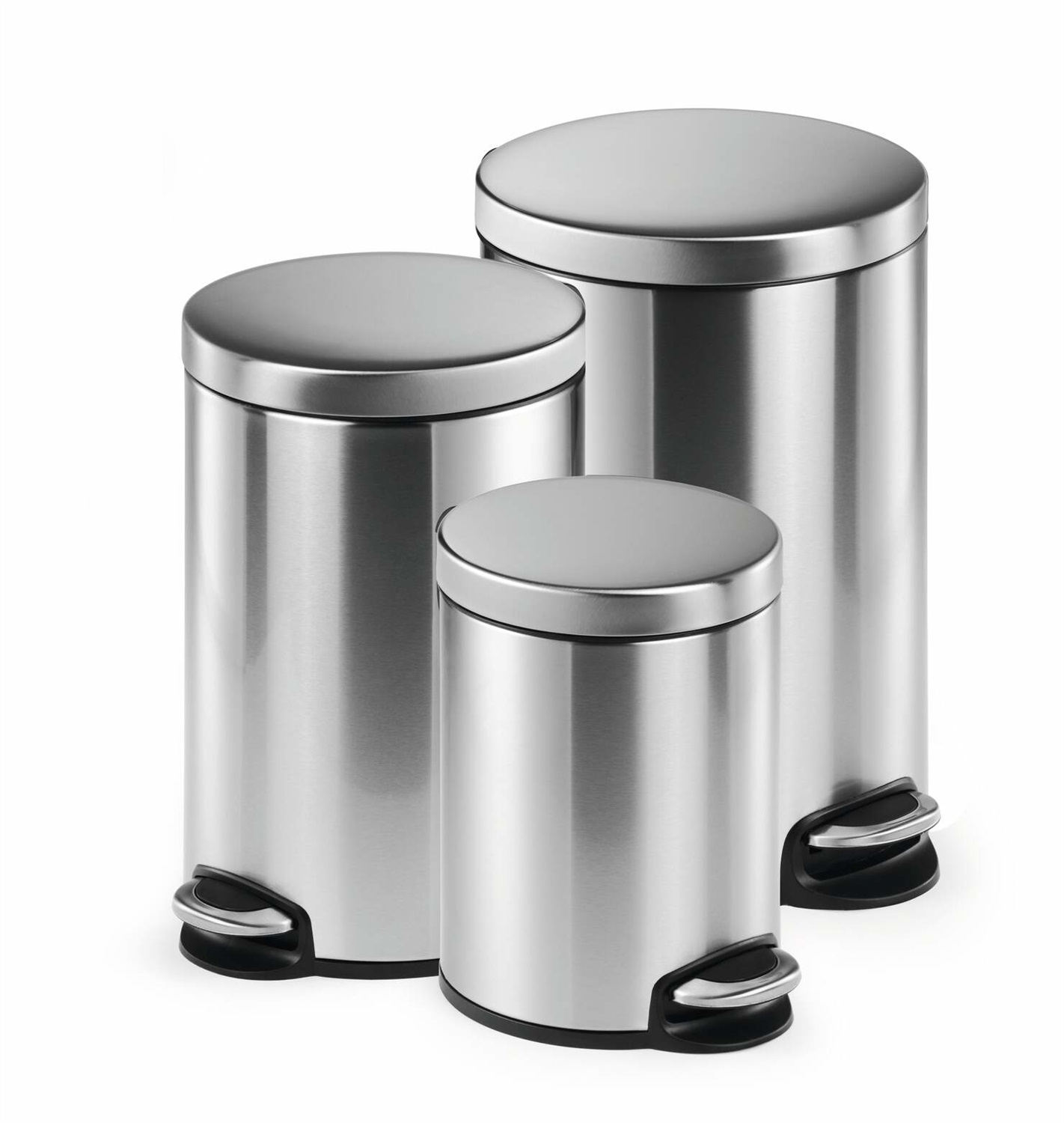 Durable Cestino a Pedale Cilindrico in Acciaio Inossidabile 5L - Design Elegante e Funzionale per Casa e Ufficio
