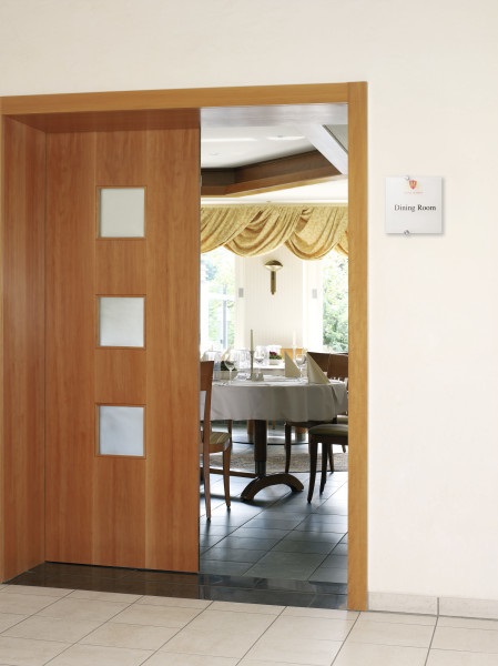 Durable Crystal Sign Targa per Porte/Pareti 210 x 210 mm in Acrilico Trasparente con Fissaggio a Viti