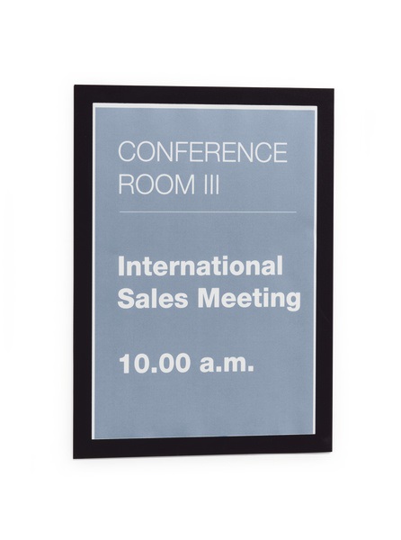 Durable DURAFRAME® Cornice Magnetica A4 Nero - 236x323mm, Conf. 2 Pz, Autoadesiva e Riutilizzabile