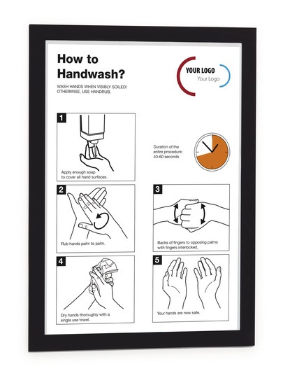 Durable DURAFRAME® Cornice Magnetica A4 Nero - 236x323mm, Conf. 2 Pz, Autoadesiva e Riutilizzabile