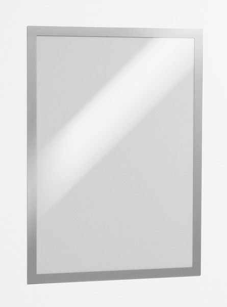 Durable DURAFRAME A3 Cornice Espositiva Argento con Pannello Magnetico - Conf. 2 Pezzi