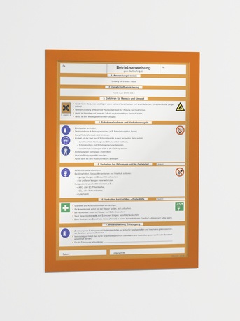 Durable DURAFRAME A4 Cornice Magnetica Arancione - 236x323mm, Autoadesiva e Riposizionabile, Set di 2